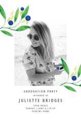 Blueberry fields - Graduation Party Invitation